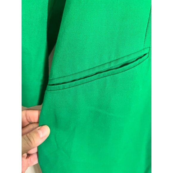 Retro Dress 6 Green Midi Old Money Preppy Classic Boho Western Chic Tassel 80s - Picture 10 of 13